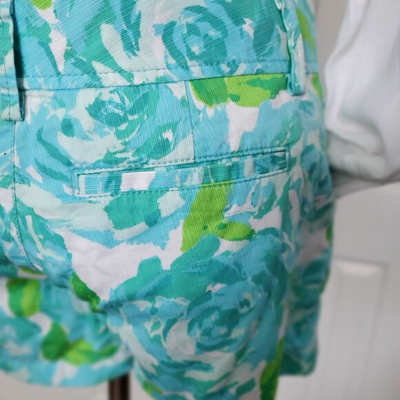 NWT Lilly Pulitzer Poolside Blue First Impression Callahan Short Sz 4 - Picture 5 of 13